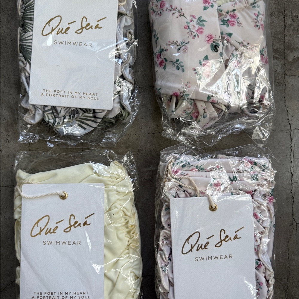 4 new que sea bikinis size small